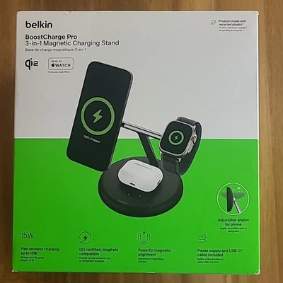 Belkin Boost Charge Pro Magnetic Charging Stand for Apple Devices - Black - Image 1 of 4