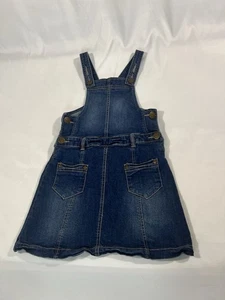 EUC Next Direct UK Girls Blue Denim Overall Dress Size 8 CUTE - Picture 1 of 7