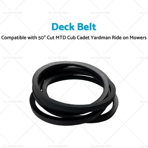 Deck Belt Suitable for 954-04044 50" Cut MTD Cub Cadet Yardman Ride on Mowers - Picture 1 of 11