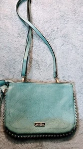 Jessica Simpson Camel Studded Crossbody Shoulder Bag Purse Plus a 4 Wallet Lot - Picture 1 of 15