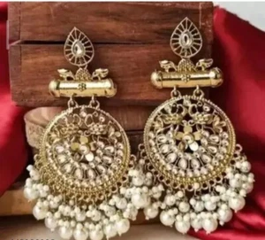 Pendientes de joyería artificial de moda india - Imagen 1 de 7