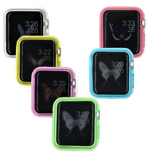 6er Pack Color Bumper Case Lot Slim TPU Cover Fallschutz für Apple Watch - Bild 1 von 10