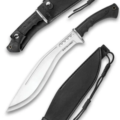 Honshu Boshin Kukri | 13 1/8” Full-Tang Stainless Steel Blade | Leather Sheath - Image 1 of 4