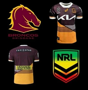 NEW 2024 NRL Broncos Jerseys Broncos RUGBY LEAGUE Brisbane Broncos Jersey 2XL - Picture 1 of 3