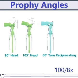 Dental Prophy Angles Soft Cup Regular, Classic 90° Head Prophy Angle, 100/Bx USA - Picture 1 of 10
