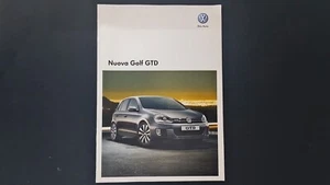 VOLKSVAGEN GOLF GTD PROSPEKT KATALOG DEPLIANT - Bild 1 von 2
