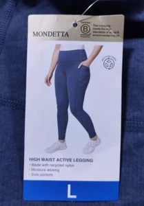 Mondetta Leggings Erwachsene Large dunkelblau High Waist Active Damen - Bild 1 von 3