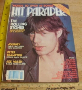 The Rolling Stones Journey Peter Frampton Joe Walsh 1981 Hit Parader magazine - Bild 1 von 9
