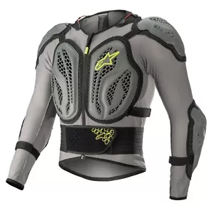 Pettorina Uomo Alpinestars Bionic Action Jacket Grigio Giallo Motocross Enduro - Bild 1 von 3