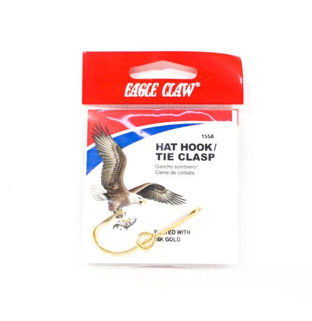 Eagle Claw Hat Hook/Tie Clasp Hook - Gold (155AH)