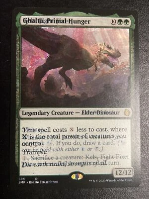 Ghalta, Primal Hunger/Kels, Fight Fixer MTG Misprint Double Print Jumpstart - Image 1 of 2