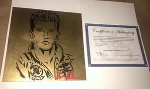 Val Kilmer 1/1 SIGNED Original Art "ICEMAN" TOP GUN Painting On Metal COA RARE! - Picture 1 of 8