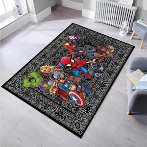 Spider Man Decor,Spiderman Rug,Cool Rug,Black Decor Rug,Child Rug,Boy Room Rug, - Picture 1 of 6