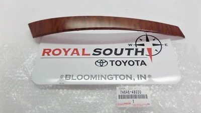 Panel de puerta delantera del lado del conductor Toyota Highlander 2008-2010 moldura de madera original original Foto 1 de 4