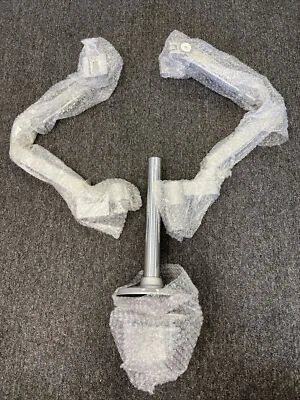 New Humanscale M2 Dual Monitor Arm Flex Arms 12" Post - Image 1 of 4