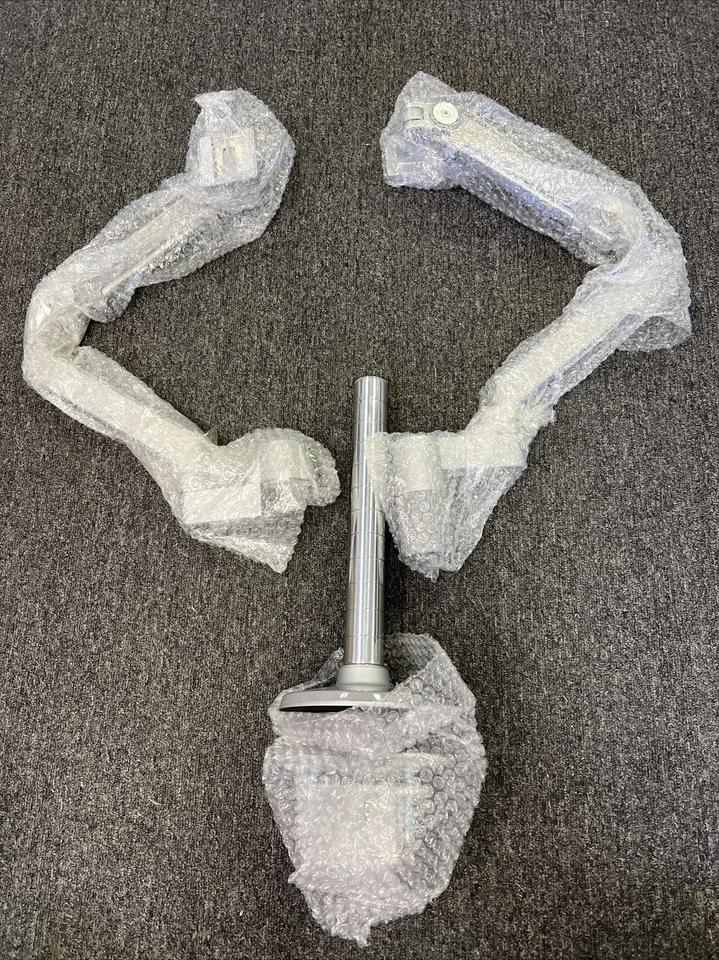 New Humanscale M2 Dual Monitor Arm Flex Arms 12" Post - Image 1 of 4