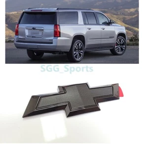 2015-2020 Rear Tailgate Chevrolet Tahoe Suburban Gloss Black Bowtie Emblems - Bild 1 von 6