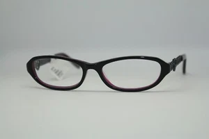 2 Units NEW BARBIE TUFF GIRLS D49 LOVE BLACK/BURGUNDY EYEGLASSES 47-14-130 #67 - Picture 1 of 9