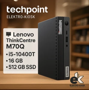 🖥 Lenovo ThinkCentre M70Q i5-10400T 16GB 512GB SSD Mini Pc Desktop Computer - Bild 1 von 15