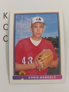 1991 Bowman Baseball #459 Chris Nabholz Montreal Expos - Picture 1 of 2