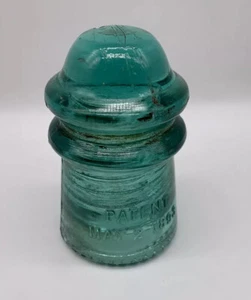 Hemingray No. 9 Turqouise 1893 Insulator - Picture 1 of 6