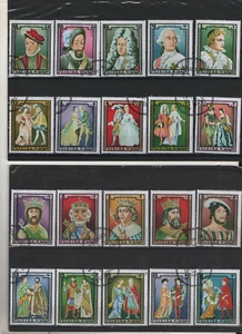 Mi. - Nr.  1181 - 1200 Fujeira "Franz. Könige" - Picture 1 of 1