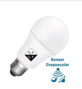 Bombilla crepuscular, luz dia 6500K, E27, 230v, se activa cuando oscurece - Imagen 1 de 1