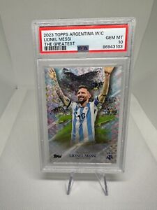 2023 Topps Argentina World Champions The Greatest Lionel Messi PSA 10
