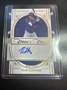 2024 National Treasures Ryan Clifford Auto Ecklars Choice 29/75 New York Mets - Picture 1 of 2