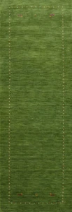 Exquisite Gabbeh Indian Tribal Wool Carpet Hand-Knotted 10' Runner Rug 2x10 ft - Picture 1 of 10
