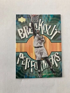 2001-02 Upper Deck Breakout Performers #BP11 Kevin Garnett Timberwolves - Foto 1 di 2