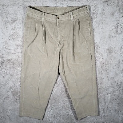 Pantalones de pana Croft and Barrow para hombre 38x30 beige calce relajado Foto 1 de 4