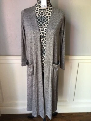 Cárdigan largo abierto Lularoe Sarah Duster con bolsillos talla pequeña - Nuevo con etiquetas Foto 1 de 4