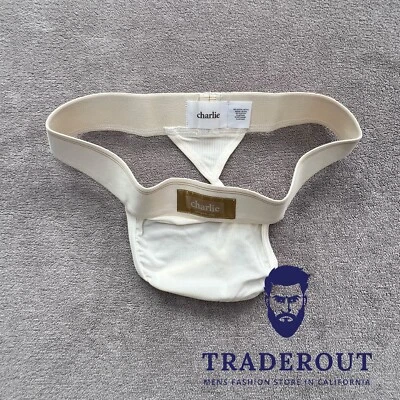 Charlie от matthew zink мужской Mustang кремовый белый микромодальные стринги нижнее белье S - Изображение 1 из 4