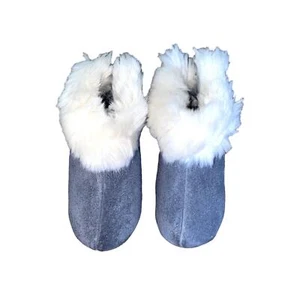 Infant Baby Jacadi Gray Booties Shoes With Fur Size 20 ( 5 US) - Picture 1 of 4