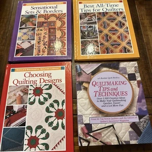 Rodale's Successful Quilting Library Quiltmaking Tips Borders Designs Lot of 4 - Foto 1 di 24