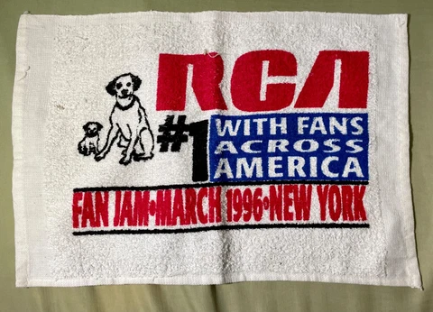 Vintage 1996 Meadowlands NCAA Final Four March Madness RCA Fan Jam Towel Cover