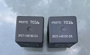 (2pcs) Used Ford Freestar Mustang 4- pin relay (P6STD) (7016) 3F2T-14B192-CA OEM - Foto 1 di 4