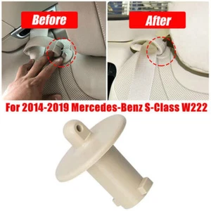Beige Car Rear Seat Belt Fixing Buckle Guide Ring Buckle For BENZ W222 X222 W463 - Picture 1 of 10