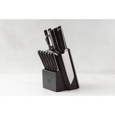 Schmidt Bros Cutlery Highline 14pc Knife Block Set Black/Silver - Image 1 of 4