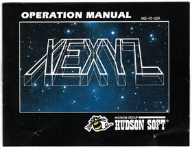 [MANUAL ONLY] Xexyz (Nintendo NES, 1990) Clean, Complete