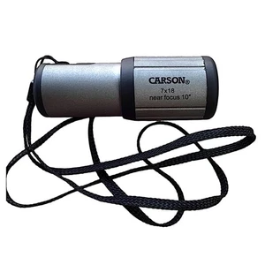 CARSON CloseUp 7x18mm Close Focus Monocular w/ Lanyard - Picture 1 of 6
