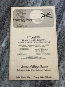 Operation Overflight True Story Film Lee Majors signiert Francis Gary Powers selten - Bild 1 von 5