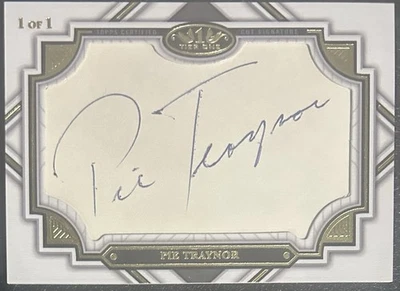 2023 Topps Tier One Pie Traynor Auto Cut Signature 1/1 MLB HOFer Pirates - Image 1 of 2