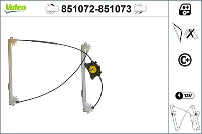 Fensterheber VALEO 851072 für AUDI A6 4F2 4FH 4F5 C6 Avant Allroad TDI TFSI FSI - Bild 1 von 4