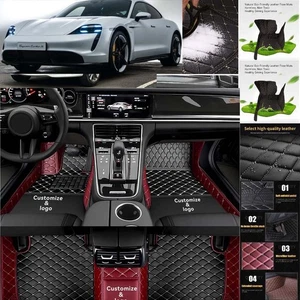 For Porsche Taycan Car Floor Mats Custom Waterproof Luxury Carpets Auto Liner - Imagen 1 de 28