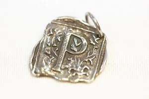 WAXING POETIC Square Insignia "P" Initial Pendant/Charm (KMT) - Picture 1 of 7