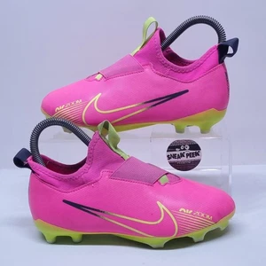 Nike Football Boots - Size 2 - Air Zoom Superfly 9 Pink Moulded Studs Laceless - Picture 1 of 14
