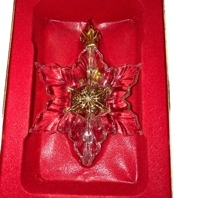 Gorham Ornamento Millennium 2000 Copo de Nieve Plomo Cristal Navidad Foto 1 de 4
