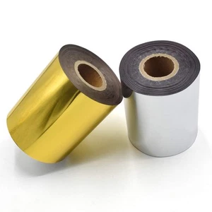 Hot Foil Stamping Paper 1 Roll Gold + 1 Roll Silver 3" x 400ft PU Heat Transf... - Picture 1 of 7